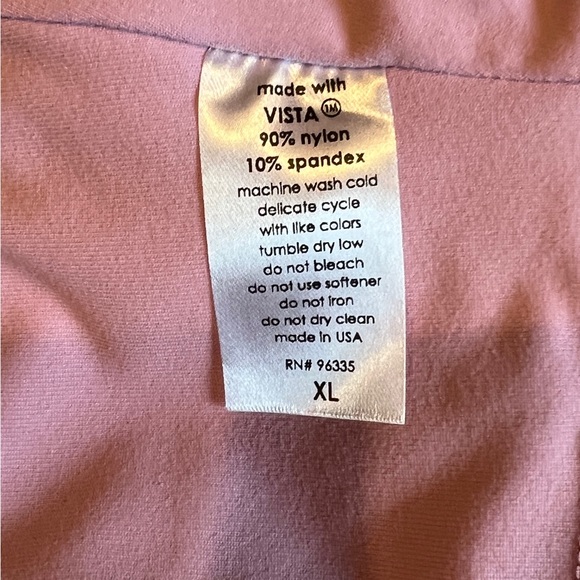 Susana Monaco One Shoulder Long Sleeve Crop Top in Petal Pink (XL) - Picture 9 of 11